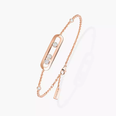 Baby Move Pink Gold Diamond Bracelet