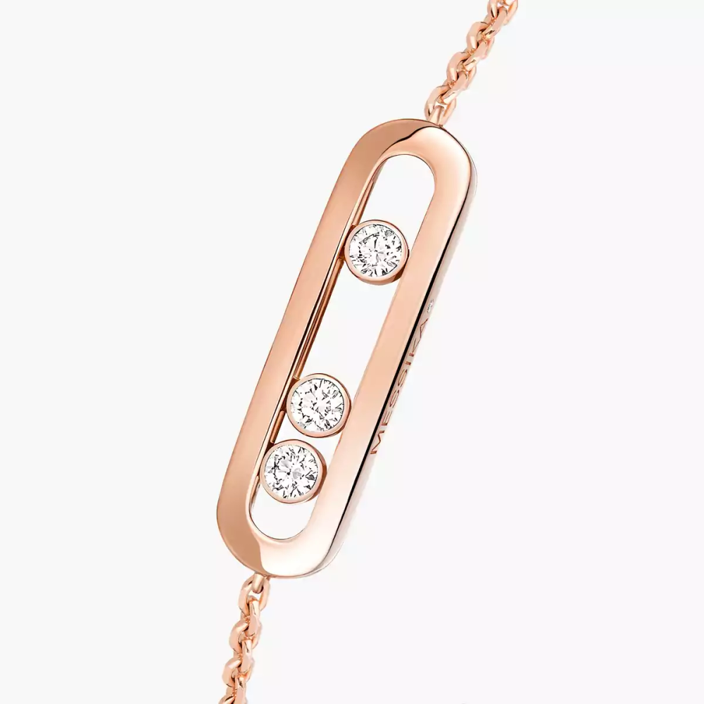 Baby Move Pink Gold Diamond Bracelet
