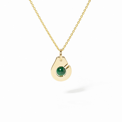 Menottes Dinh Van Malachite Small Pendant
