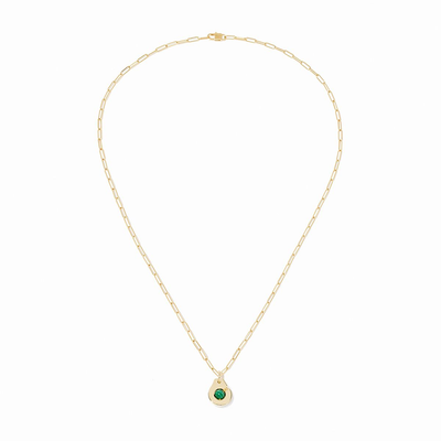 Menottes Dinh Van Malachite Small Pendant