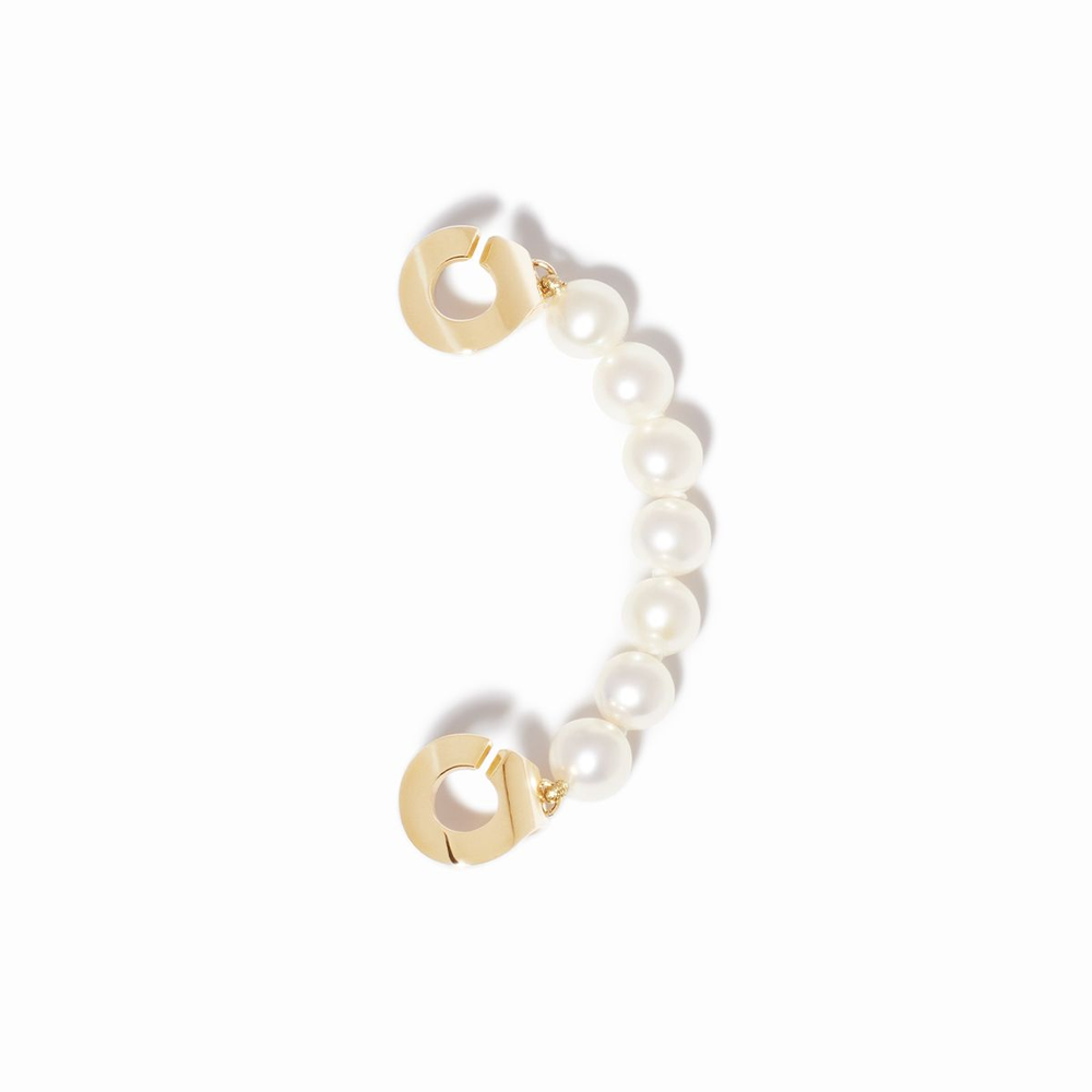 Earcuff Droite De Perles Menottes Dinh Van