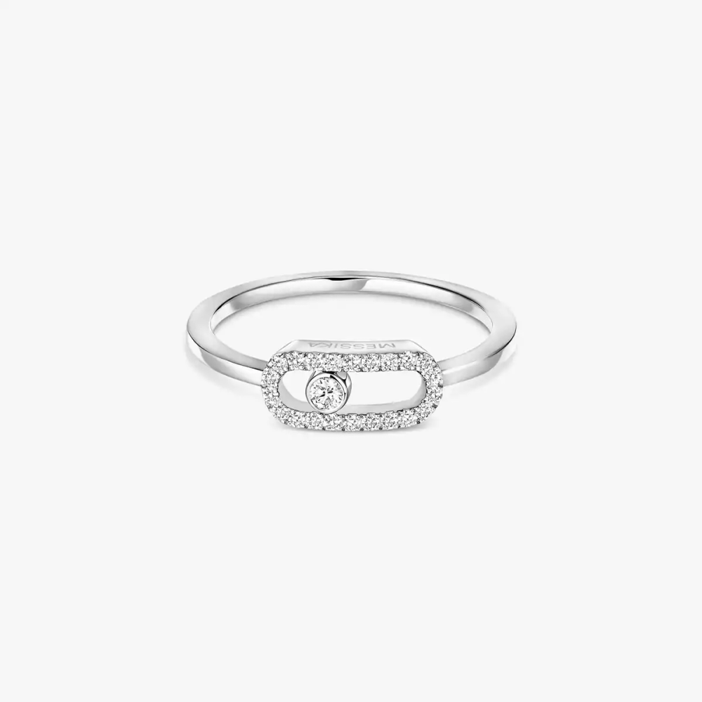 Move Uno White Gold Diamond Ring