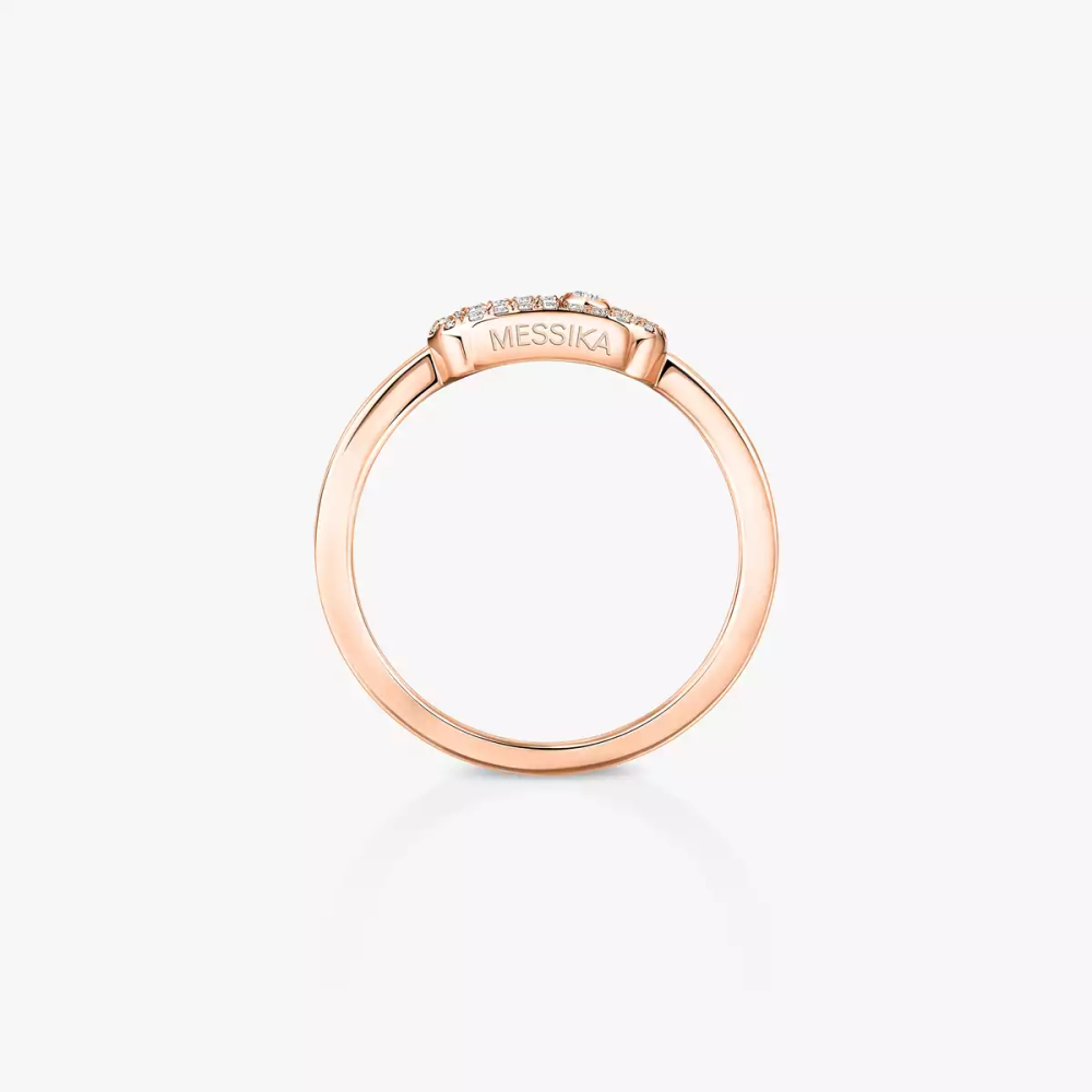Move Uno Bague Diamant Or Rose