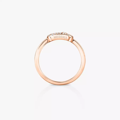 Move Uno Bague Diamant Or Rose