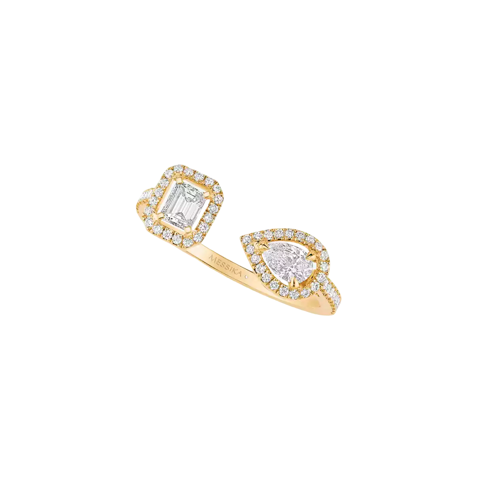 Bague toi & moi My Twin 0,15ct x2 Bague Diamant Or Jaune