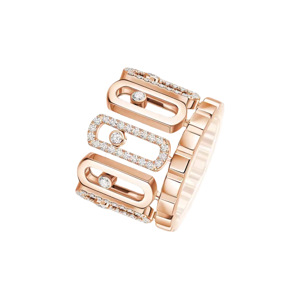 Move Iconica Bague Diamant Or Rose