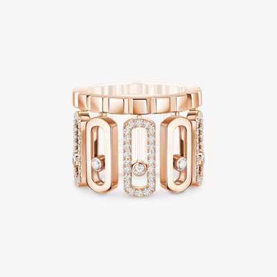 Move Iconica Bague Diamant Or Rose