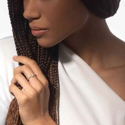 Bague Joy 0,15ct Bague Diamant Or Rose