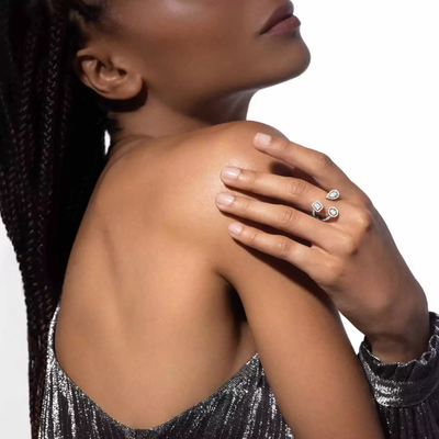My Twin Trilogy Bague Diamant Or Blanc