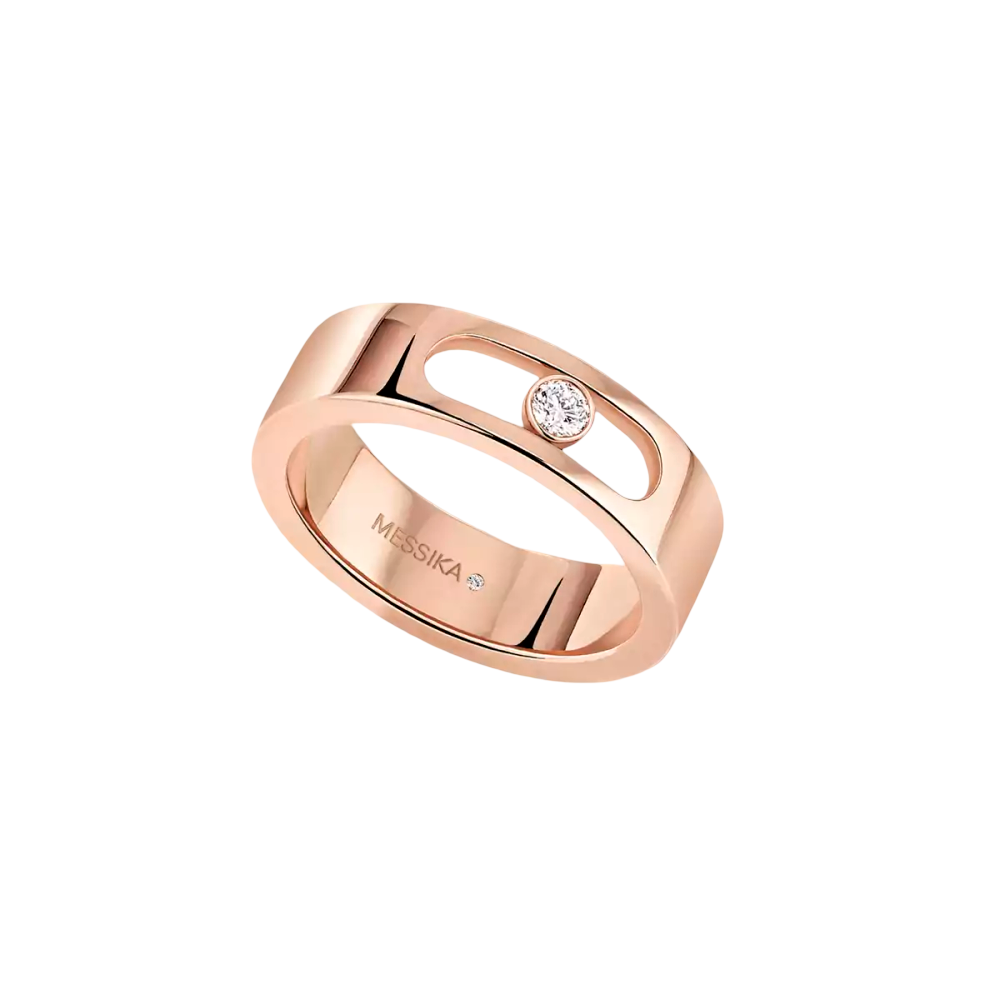 Move Joaillerie Wedding Ring Pink Gold Diamond Ring