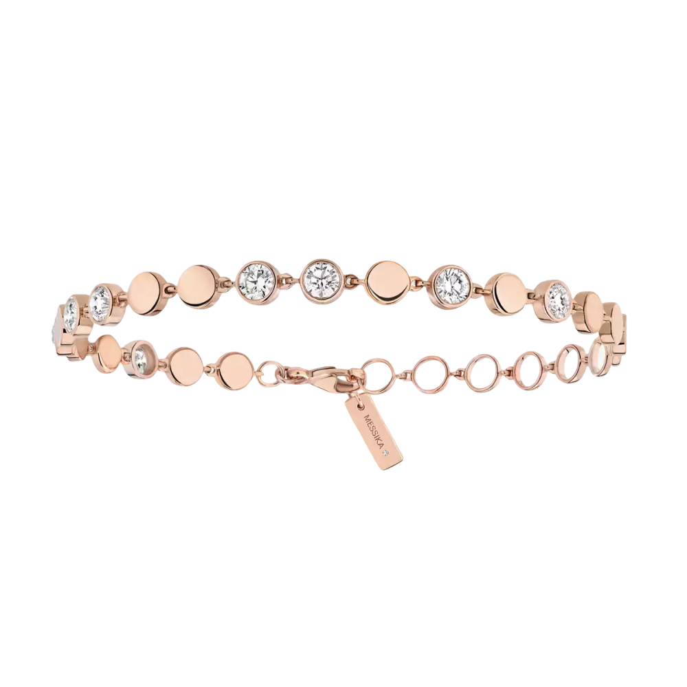 D-Vibes MM Pink Gold Diamond Bracelet
