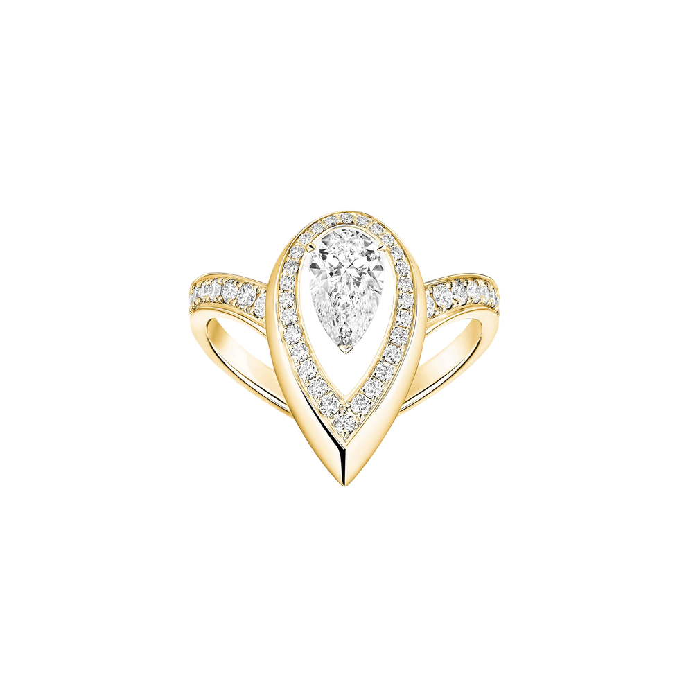 Fiery 0,50ct Bague Diamant Or Jaune