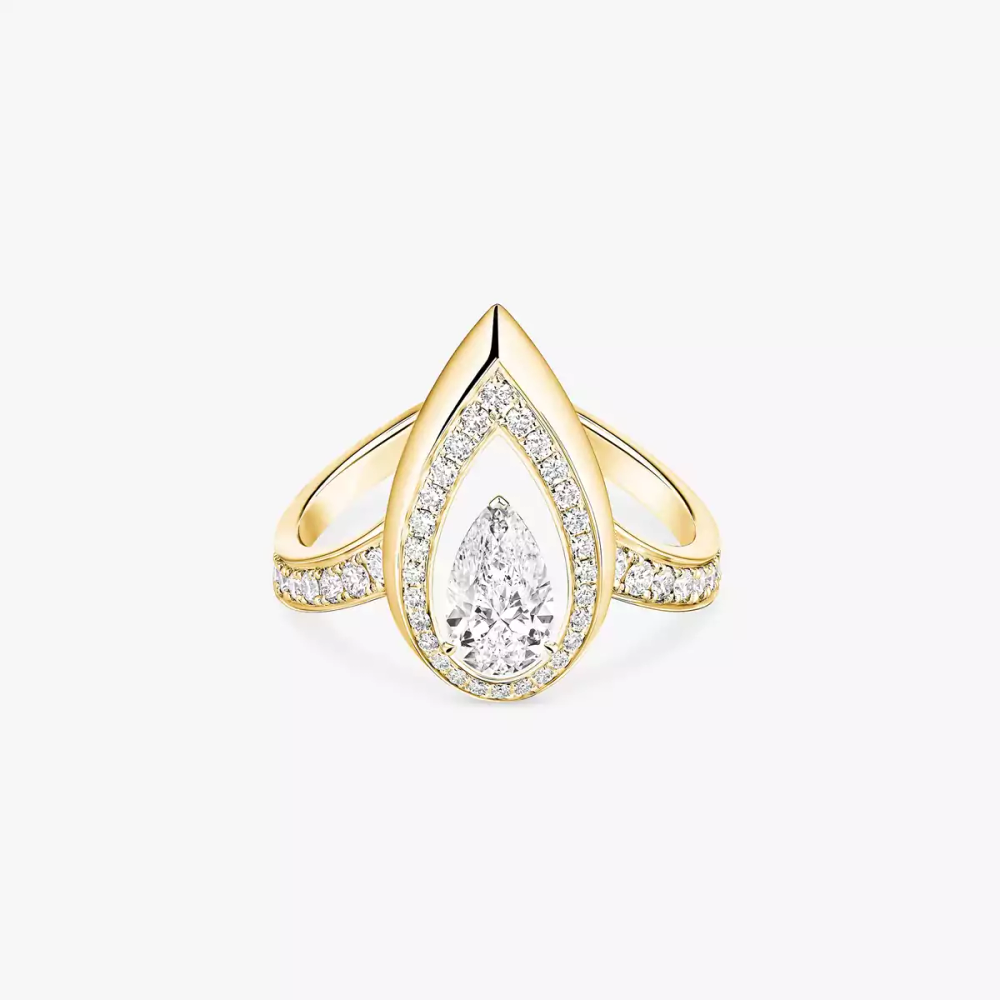 Fiery 0,50ct Bague Diamant Or Jaune