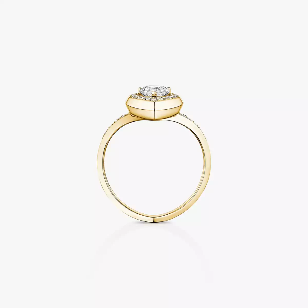 Fiery 0,50ct Bague Diamant Or Jaune