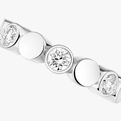 D-Vibes Mono Clip Earring White Gold Diamond Earrings