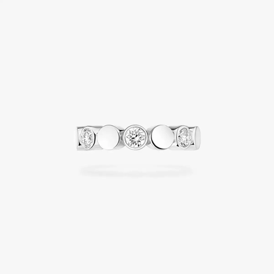 D-Vibes Mono Clip Earring White Gold Diamond Earrings