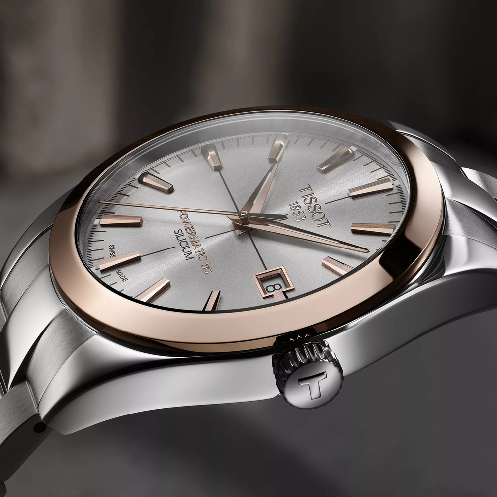 Gentleman Powermatic 80 Silicium Solid 18K Gold bezel