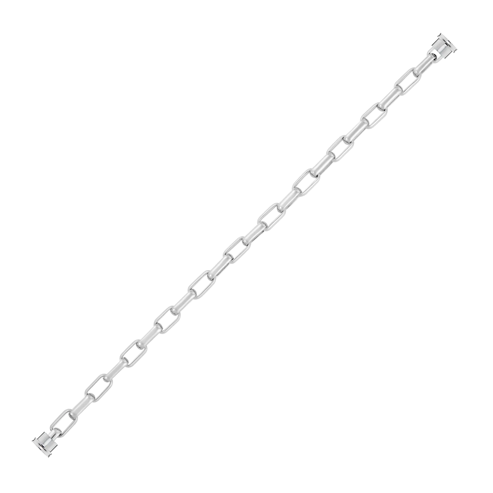 Bracelet maillons or blanc 750/1000e