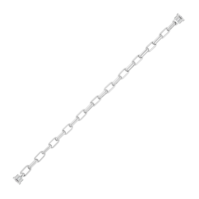 Bracelet maillons or blanc 750/1000e