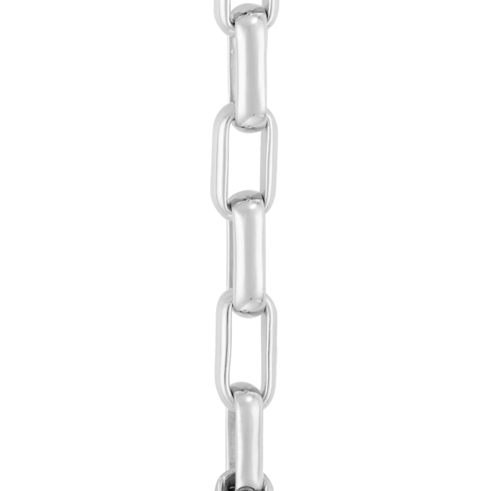 Bracelet maillons or blanc 750/1000e