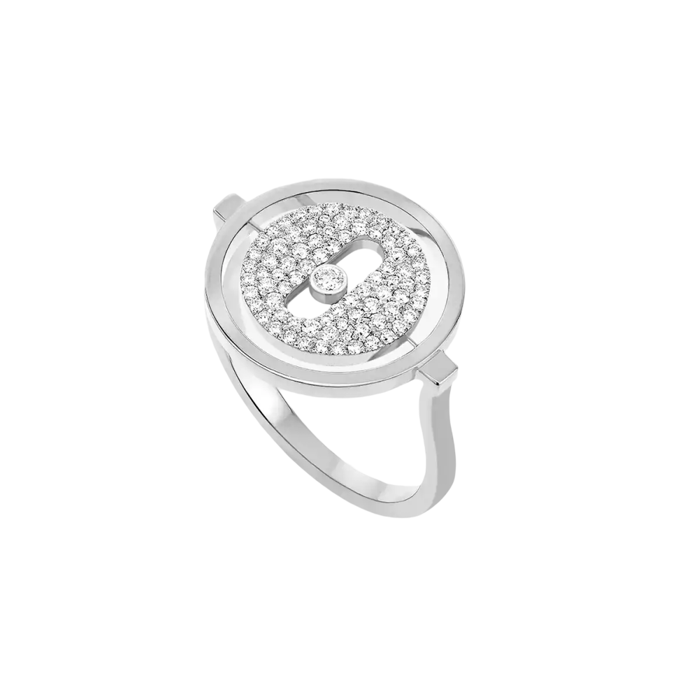 Lucky Move Pavée PM Bague Diamant Or Blanc