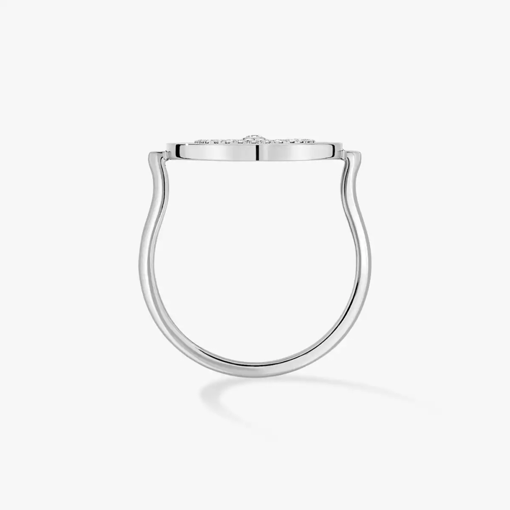 Bague pavée Lucky Move PM Bague Diamant Or Blanc