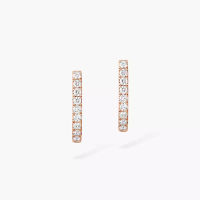 Créoles Gatsby XS Boucles d'oreilles Diamant Or Rose