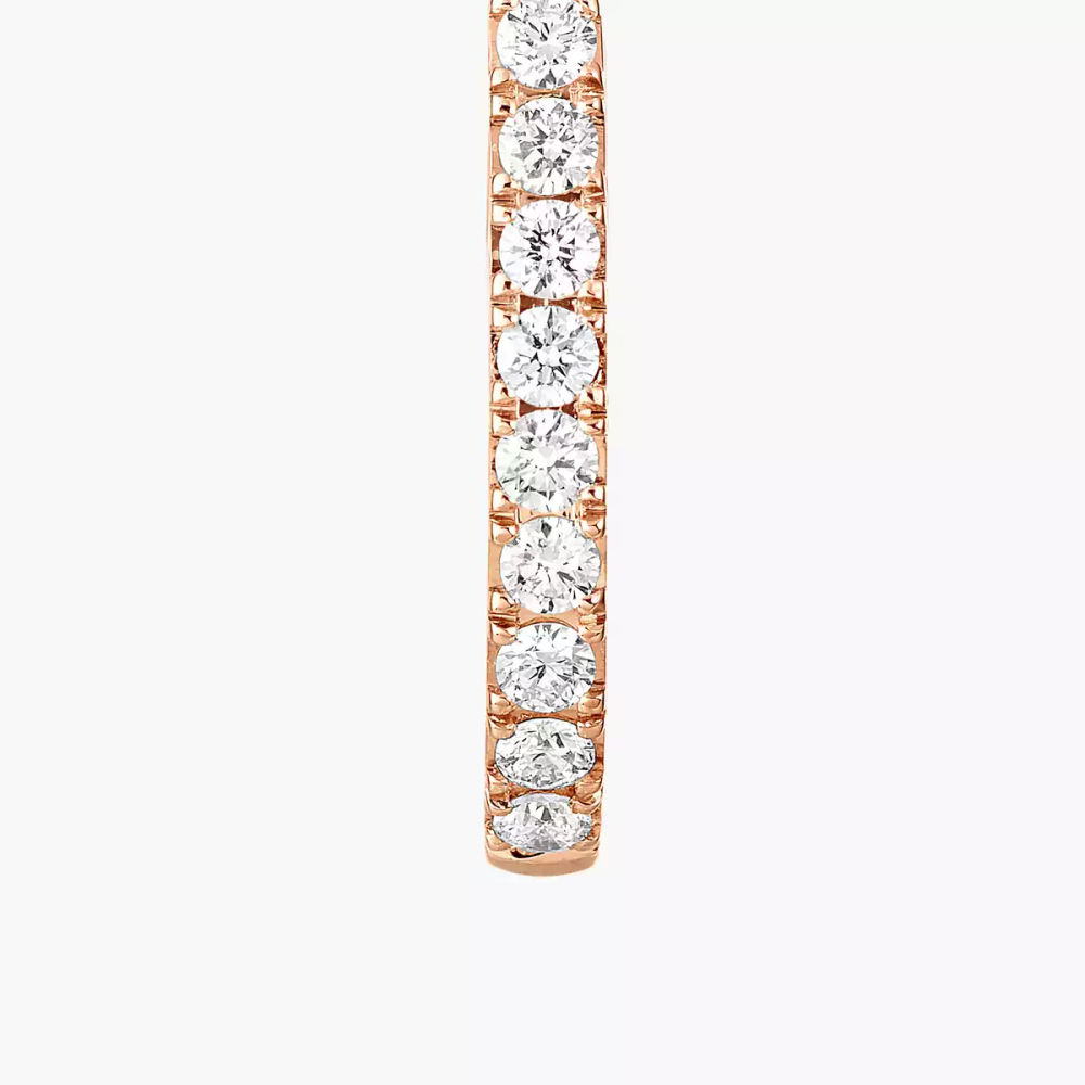 Créoles Gatsby XS Boucles d'oreilles Diamant Or Rose