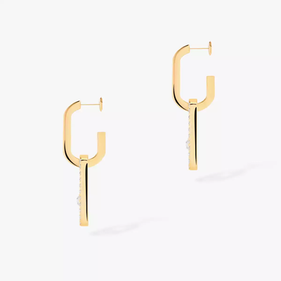 Move Link Boucles d'oreilles Diamant Or Jaune