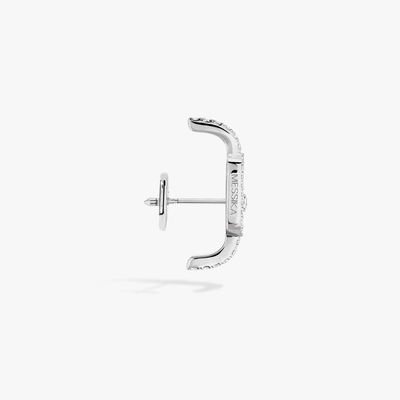 Move Uno Pavé Mono Earring White Gold Diamond Earrings