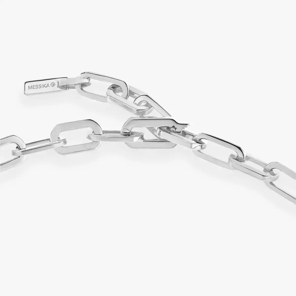 Move Link White Gold Diamond Necklace