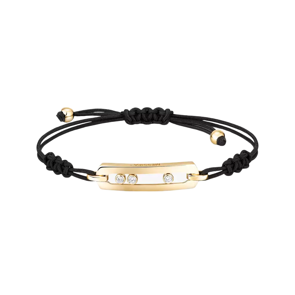 Move Cordon Motif L Bracelet Diamant Or Jaune