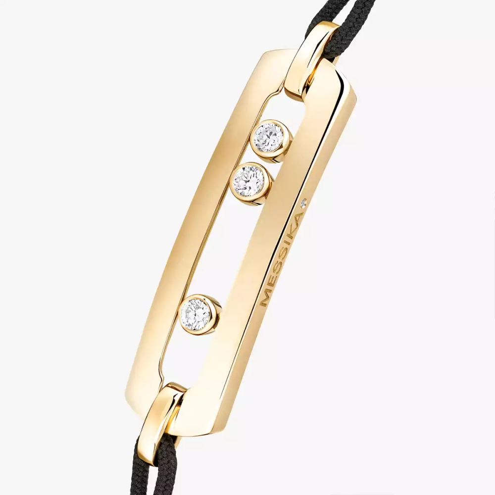 Move Cordon Motif L Bracelet Diamant Or Jaune