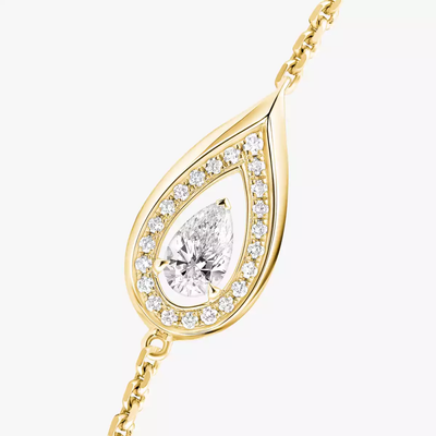 Bracelet Fiery 0,10ct Bracelet Diamant Or Jaune