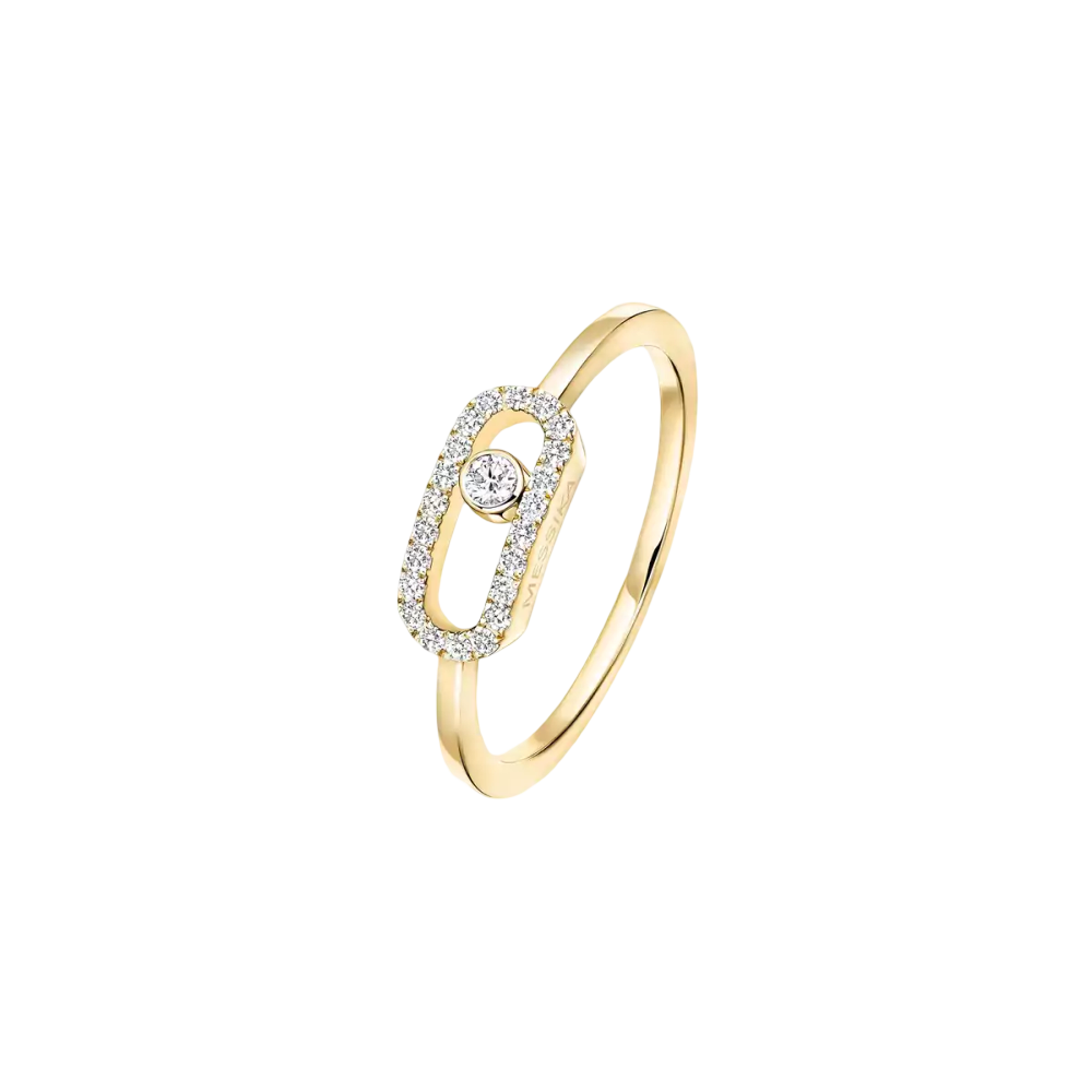 Move Uno Bague Diamant Or Jaune