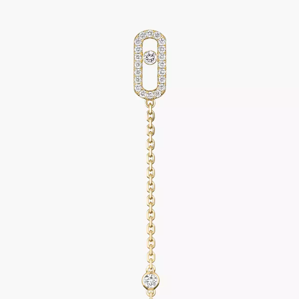 Pendantes Move Uno Boucles d'oreilles Diamant Or Jaune