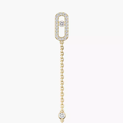 Pendantes Move Uno Boucles d'oreilles Diamant Or Jaune