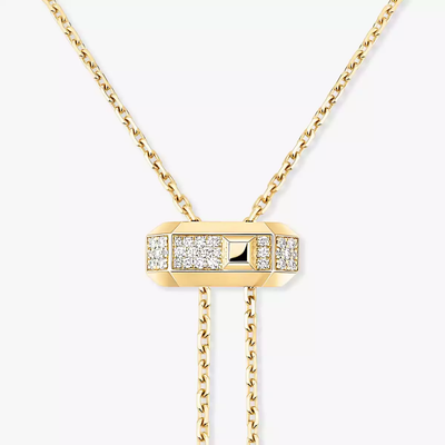 Collier cravate Moderniste Collier Diamant Or Jaune