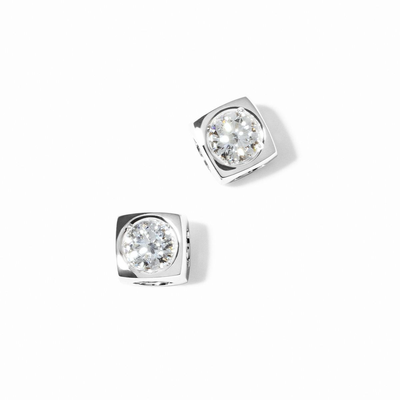Le Cube Diamant Large Studs