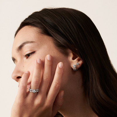 Le Cube Diamant Large Studs