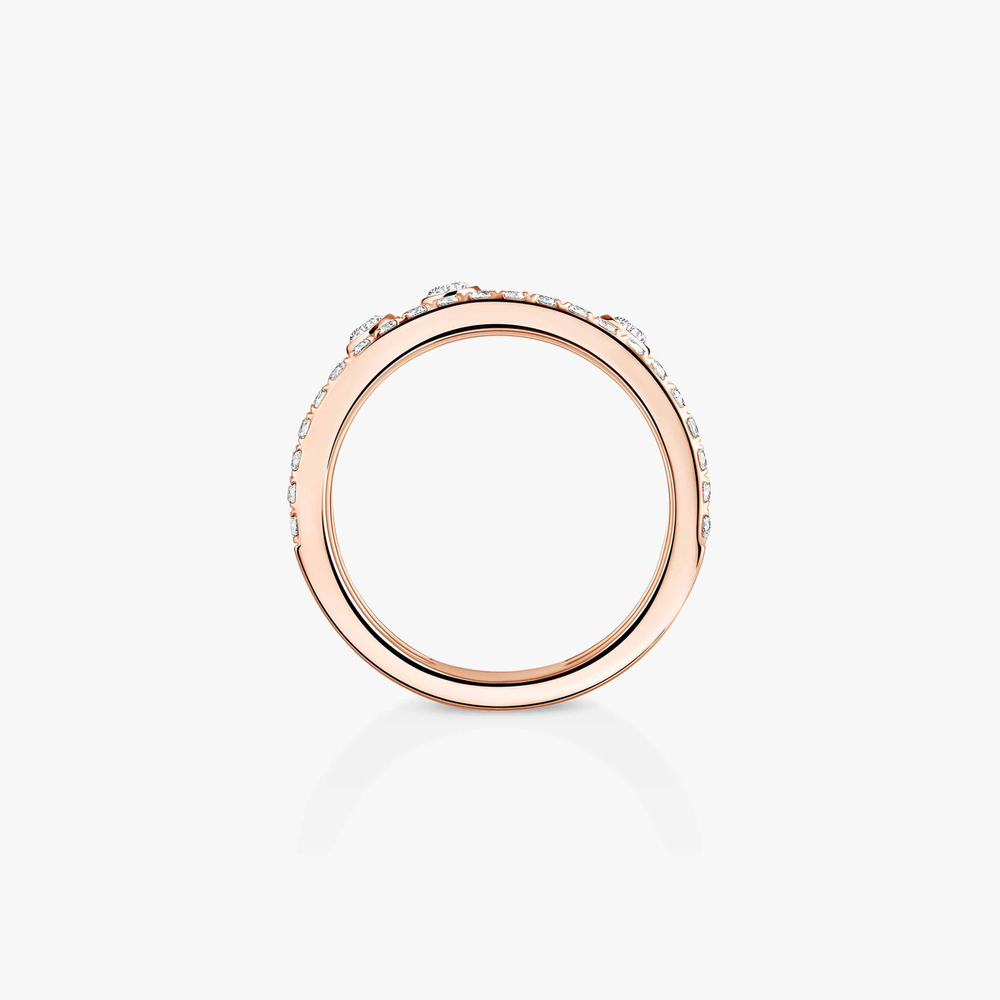 Move Romane LM Pavé Pink Gold Diamond Ring