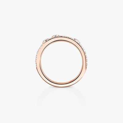 Move Romane GM Pavée Bague Diamant Or Rose