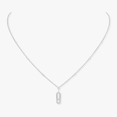 Collier Long Move Uno Collier Diamant Or Blanc