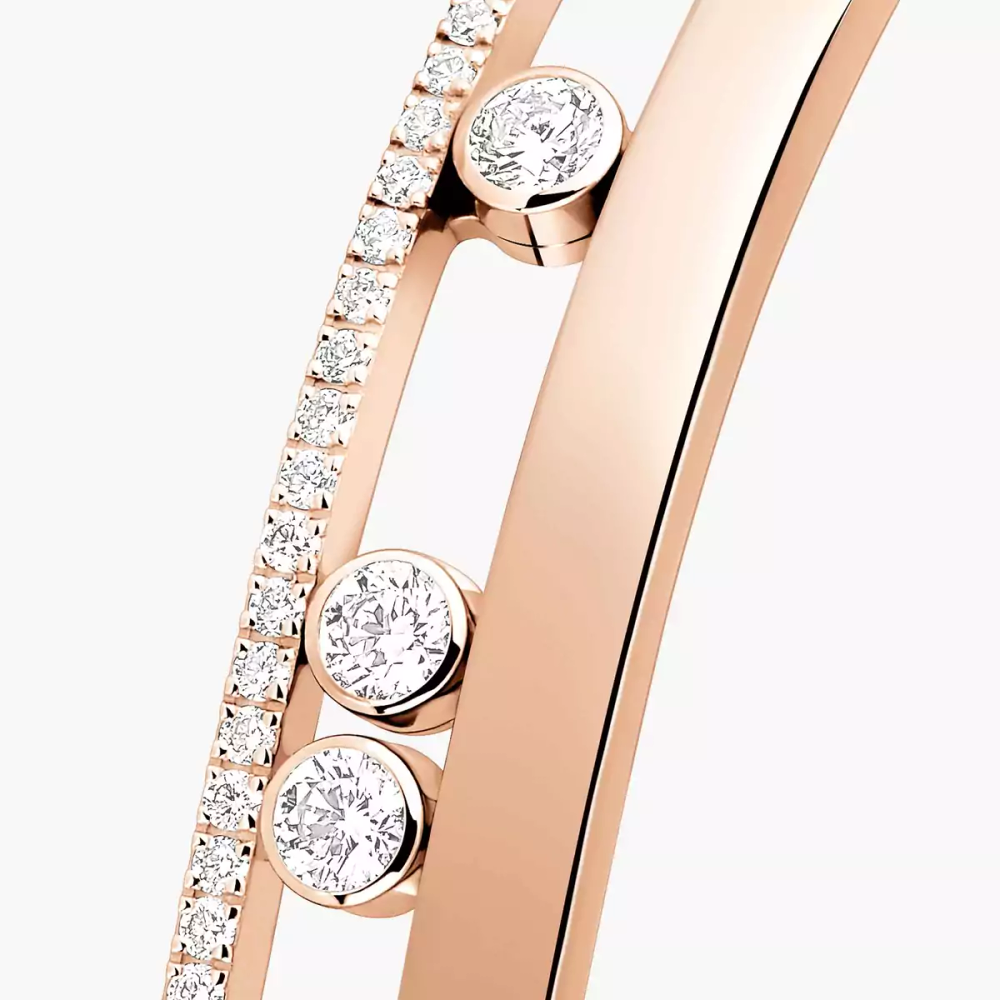 Bangle Move Romane Bracelet Diamant Or Rose