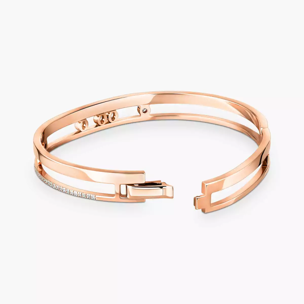 Bangle Move Romane Bracelet Diamant Or Rose