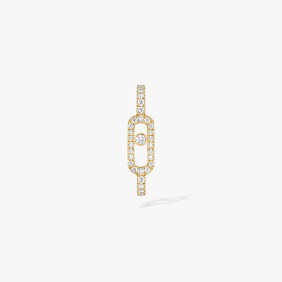 Mono Boucle Pavée Move Uno Boucles d'oreilles Diamant Or Jaune