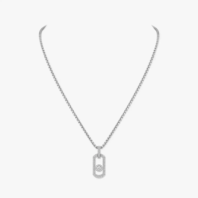 Collier pendentif pavé So Move Collier Diamant Natural Titanium