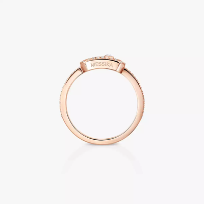 Move Uno Pavée Bague Diamant Or Rose