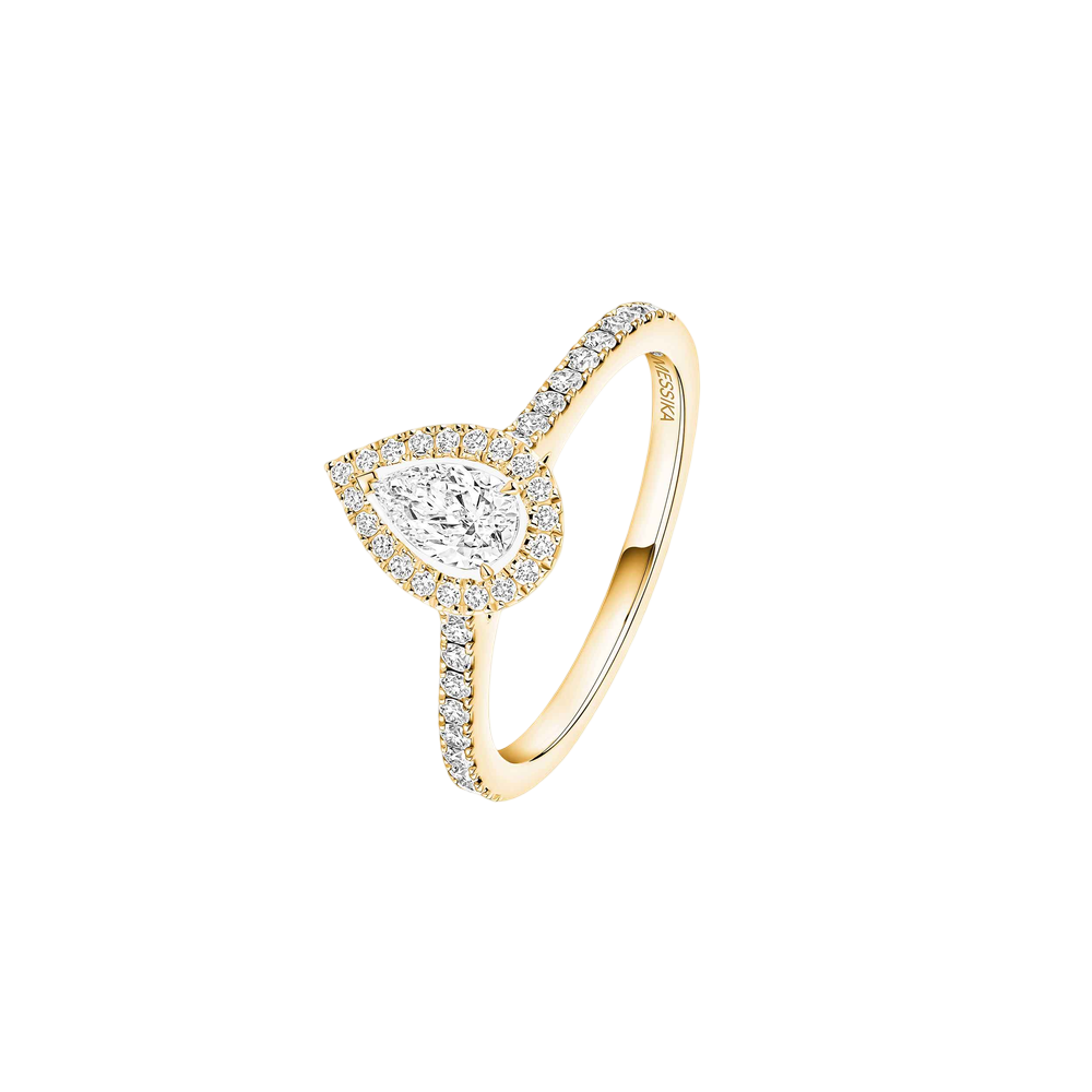 Joy Diamant Poire 0,25ct Bague Diamant Or Jaune