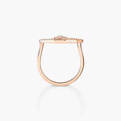 Lucky Eye Pavée Bague Diamant Or Rose